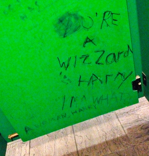 Edinburgh toilet decrees you a wizzard, Harry...